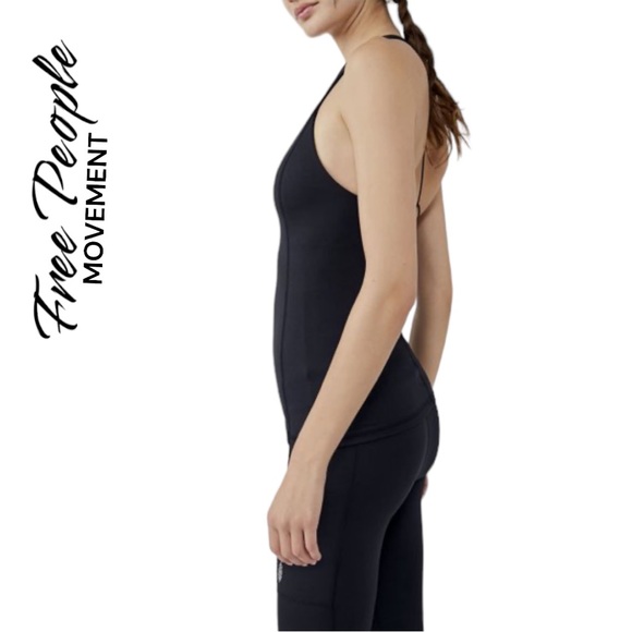 Free People Movement Black Strappy Tank Top - Picture 6 of 11